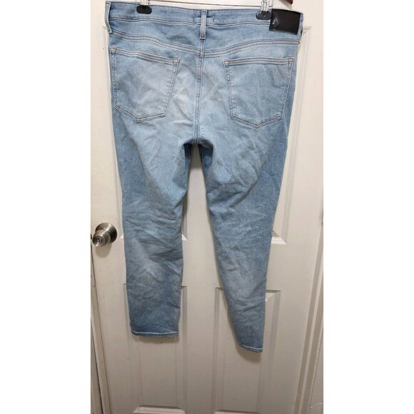 Express Men's Light Wash Denim Jeans Size 36 x 30 Slim Fit Stretch - Picture 3 of 8